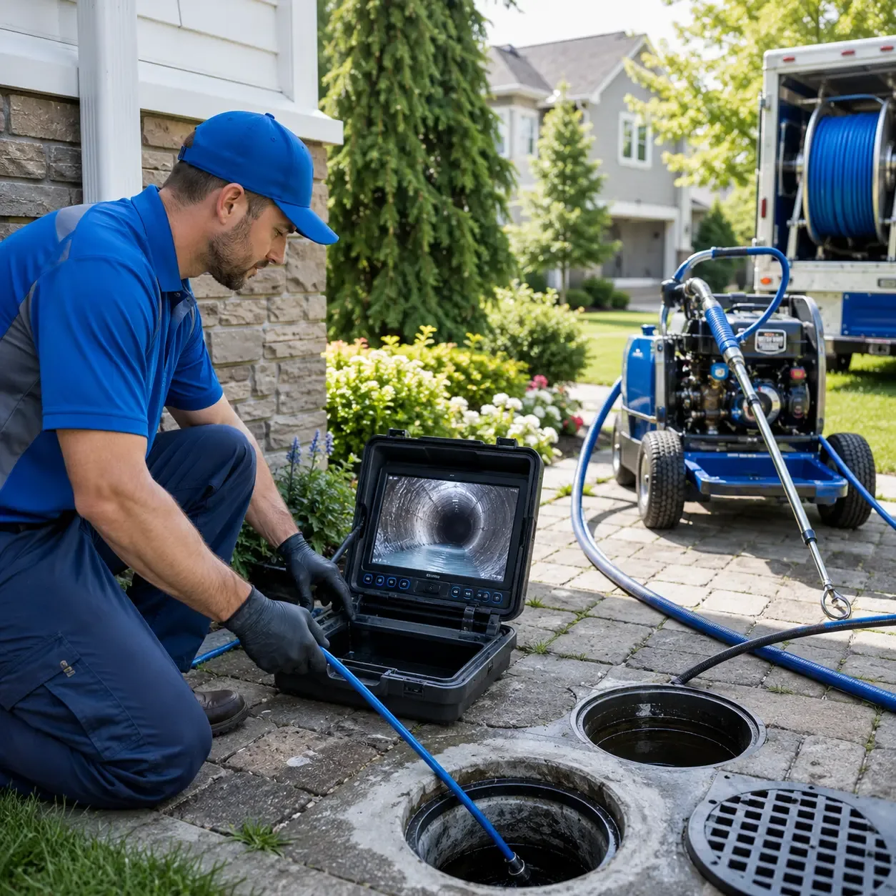 Outdoor drain cleaning professionals serving East Fairfield, VT