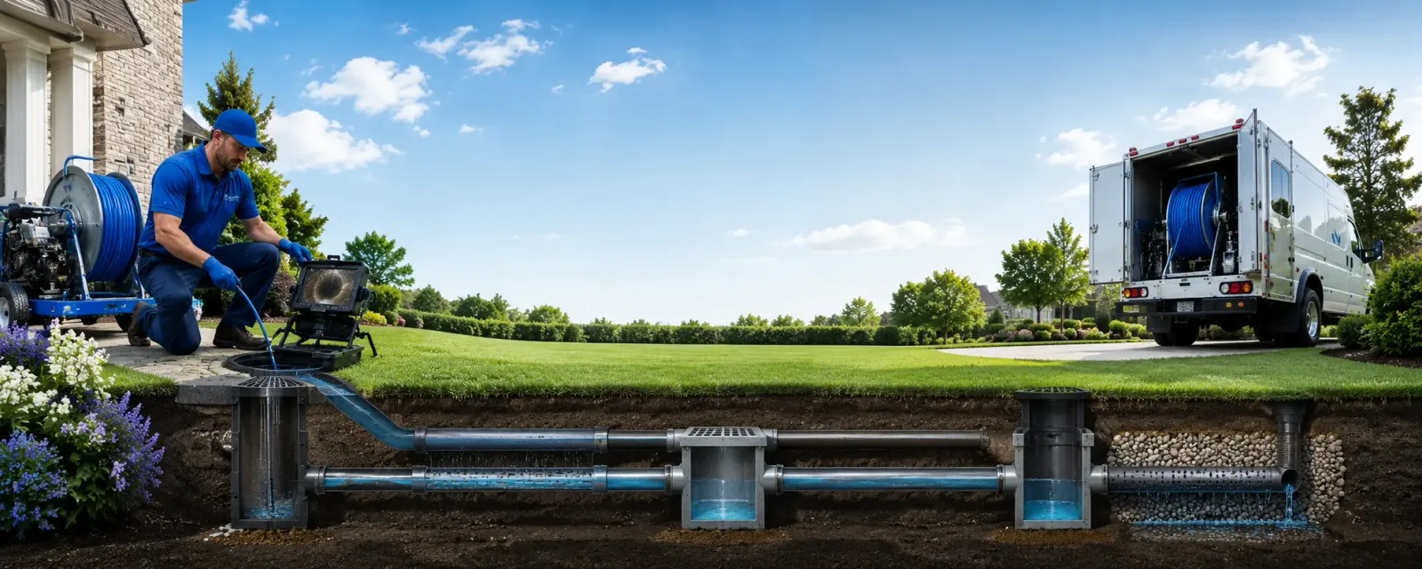 Outdoor drain cleaning information for East Fairfield, VT